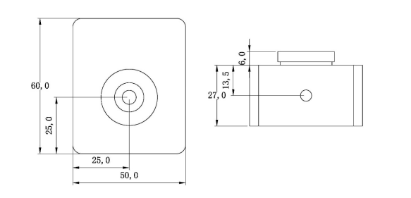 The mechanical Drawing of PFD510-NIR